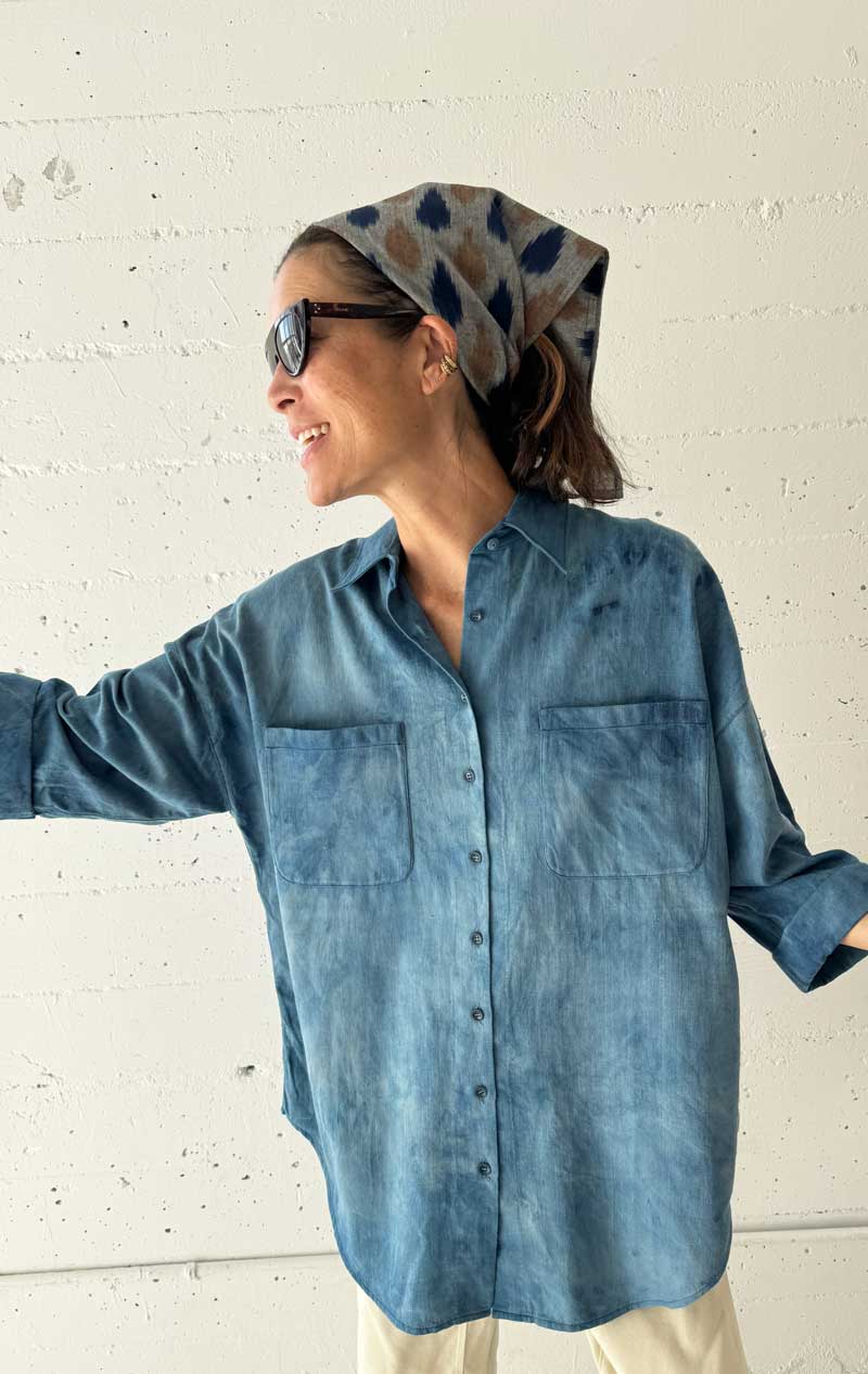 Indigo washed painters shirt – Two