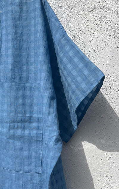 Blue Grid Short Sleeve Shirt