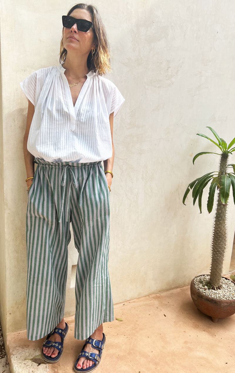 New! Paperbag stripe pant – Two