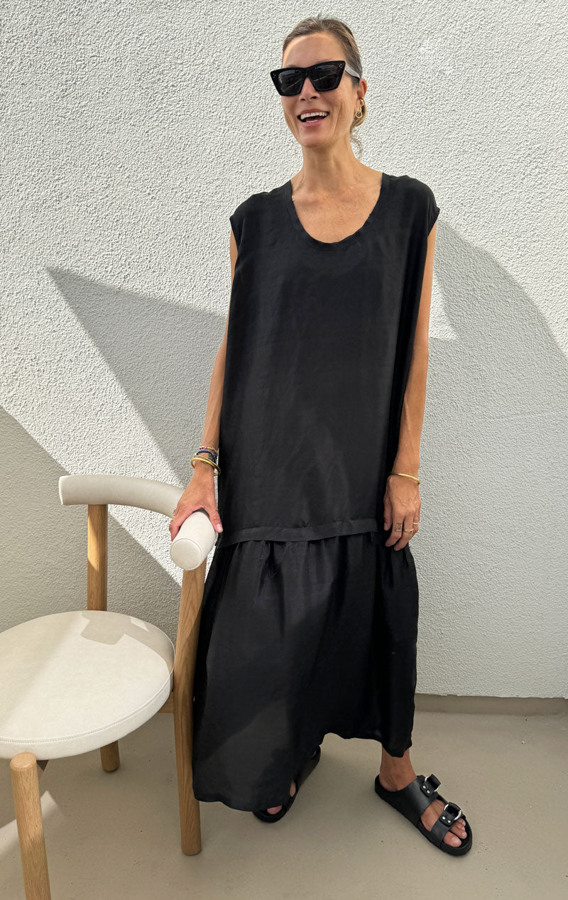 Drop waist silk dress – Two