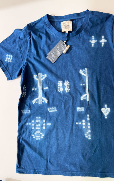 New shibori  indigo t-shirt