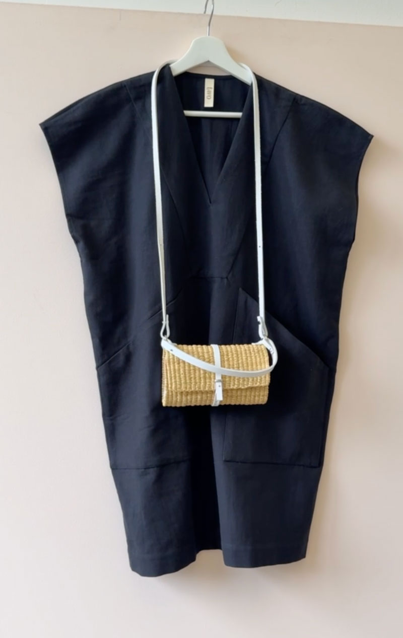 Cross body Muun Straw bag