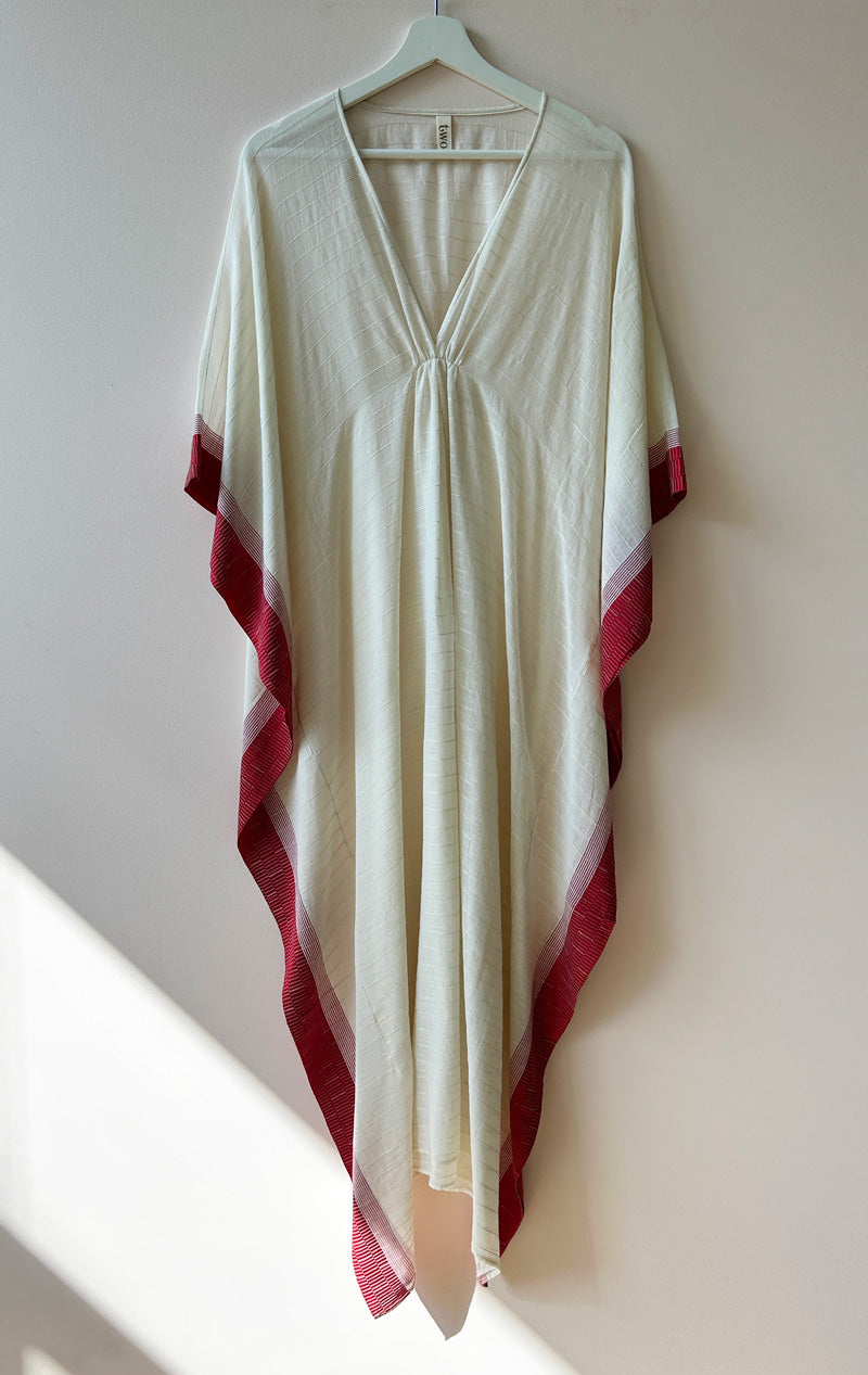 Natural one of a kind v caftan