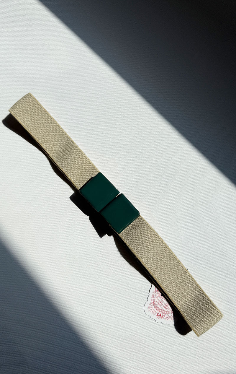 Exquisitee J Teal- Elastic belt