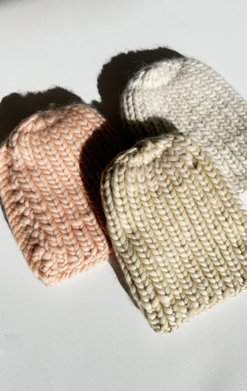 An amazing hand knit hat -made in Brooklyn