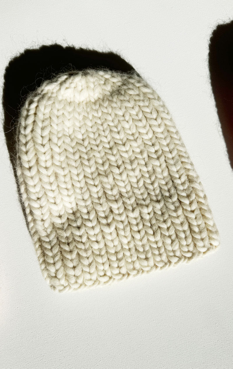 An amazing hand knit hat -made in Brooklyn