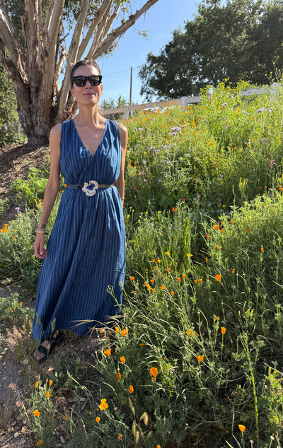 Stripe pocket dress-sale