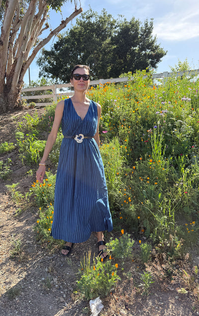 Stripe pocket dress-sale