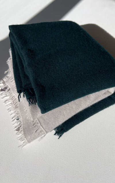 Felted cashmere scarf
