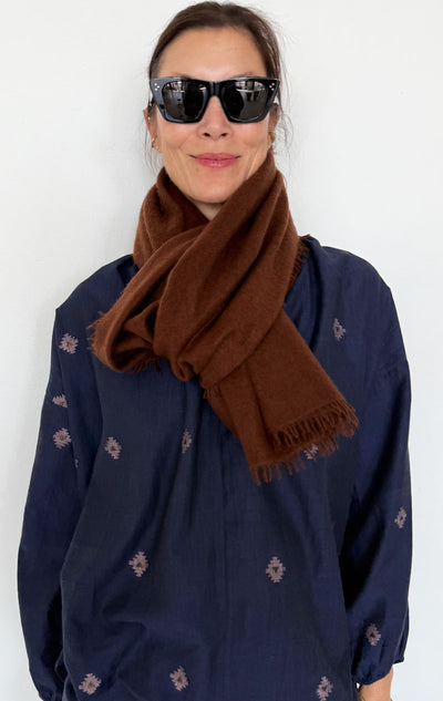 Burgundy cashmere scarf