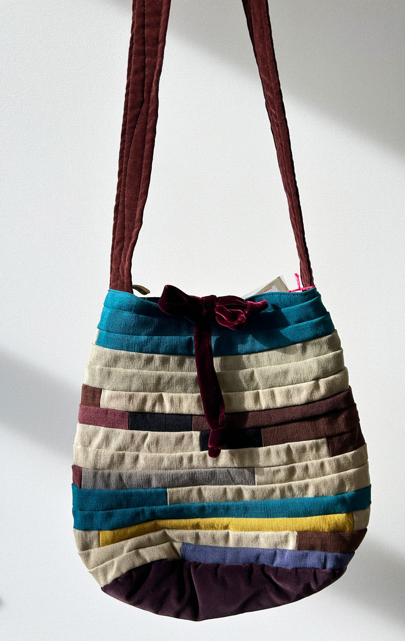 Velvet and cotton Mimmi Gini Bag