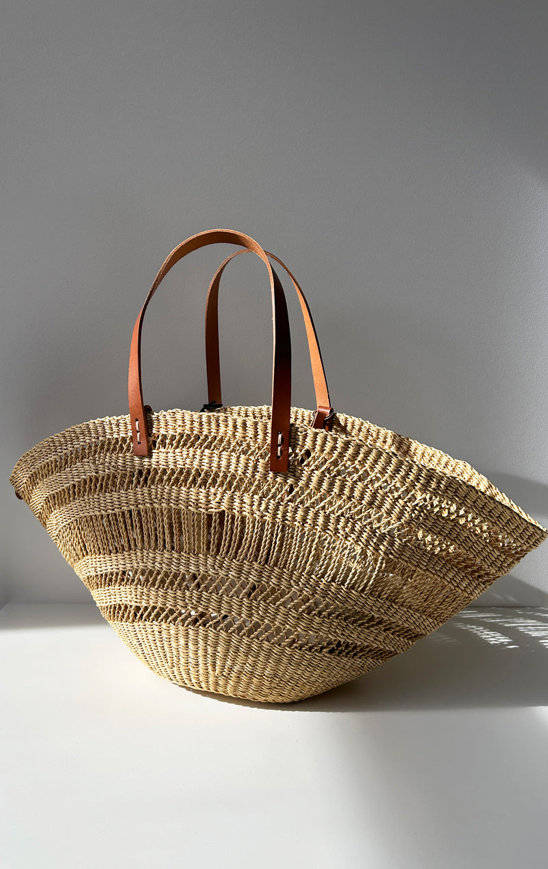 Muun Straw bag with removable pouch – Two display picture 1