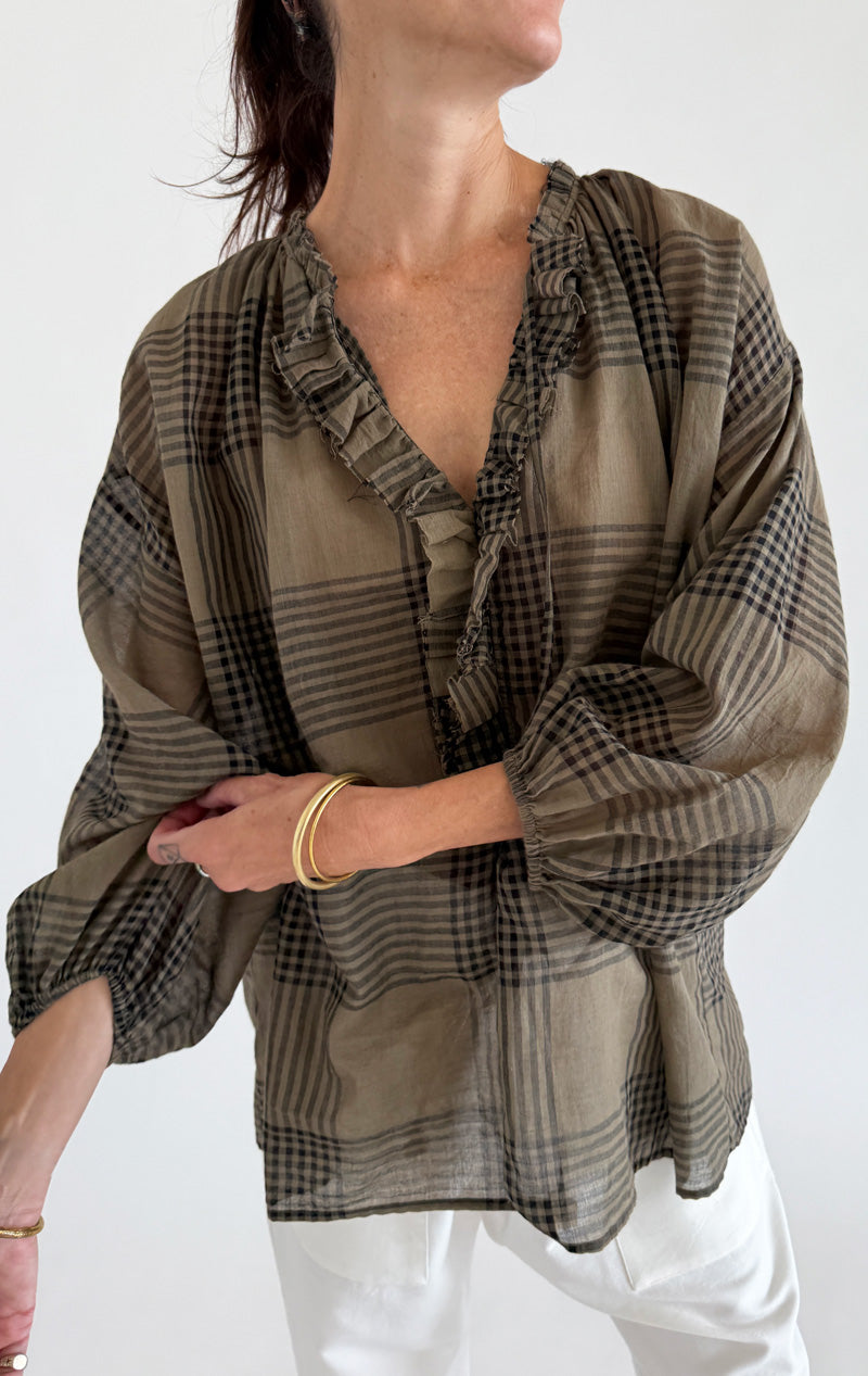 Lightweight Ruffle Blouse – Two