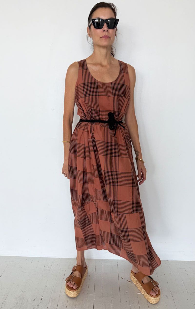 Plaid Bubble Beach dress