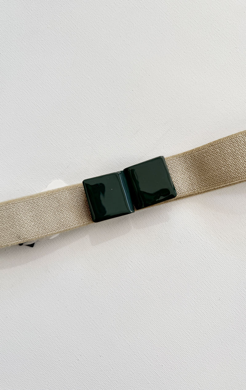 Exquisitee J Teal- Elastic belt