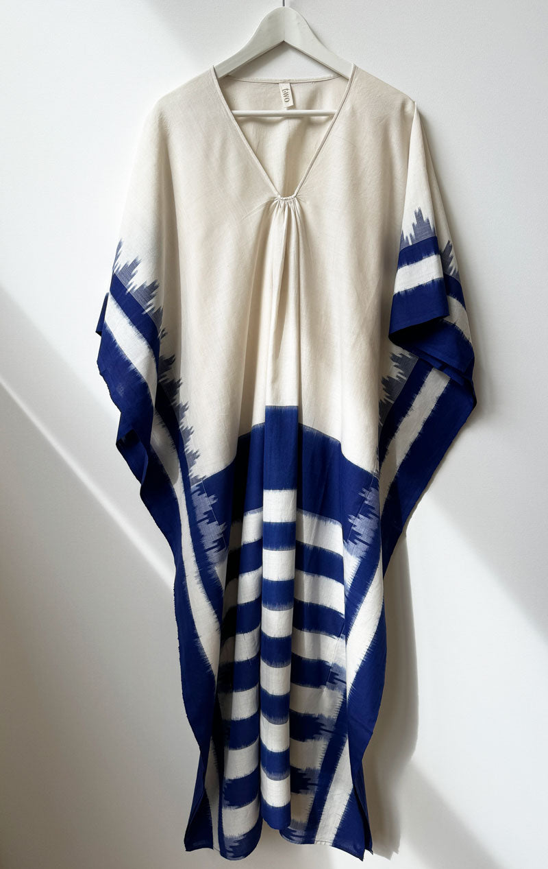 Sale-Ikat-Blue Caftan