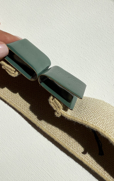 Exquisitee J Teal- Elastic belt