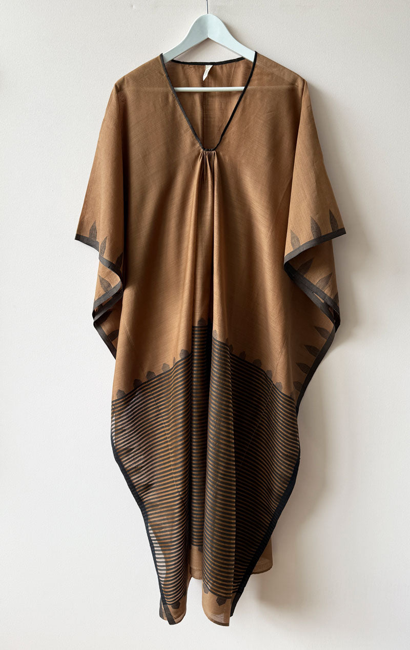 Temple cocoa border Caftan