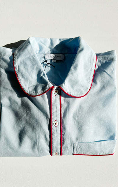 Night Shirt with collar