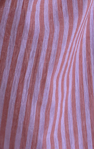 Striped viola long caftan