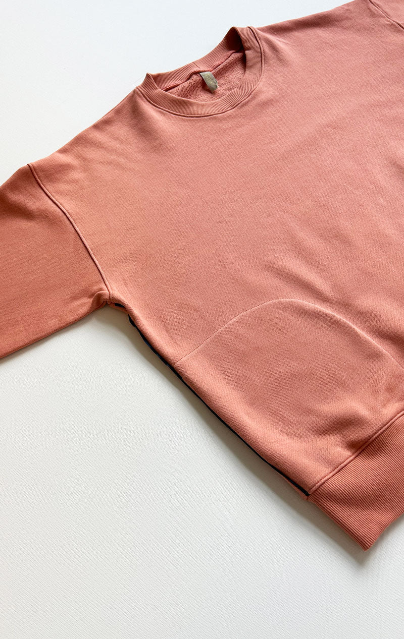 Japanese Cotton Sweatshirt- Coral