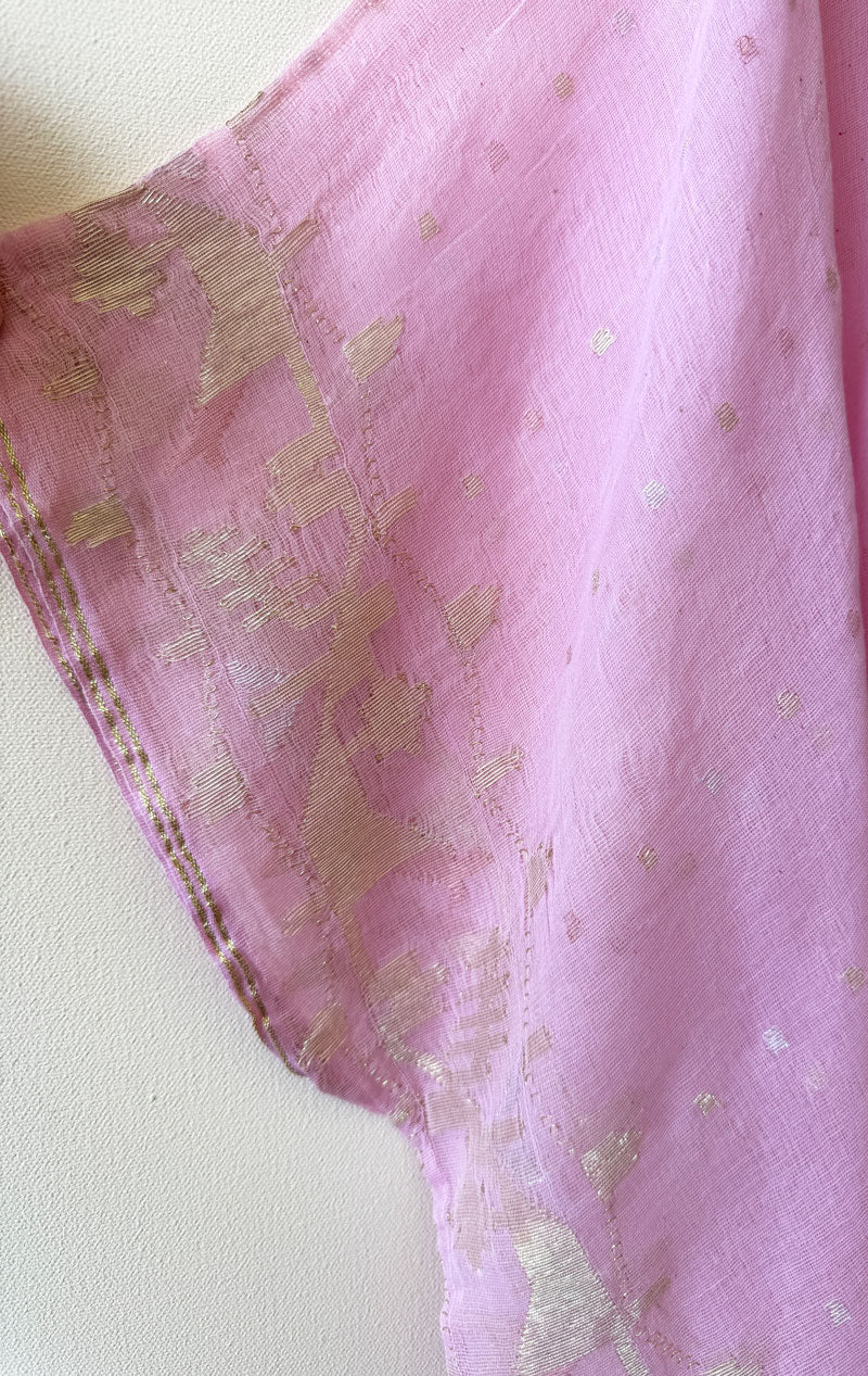 Soft Pink  Dhaka caftan