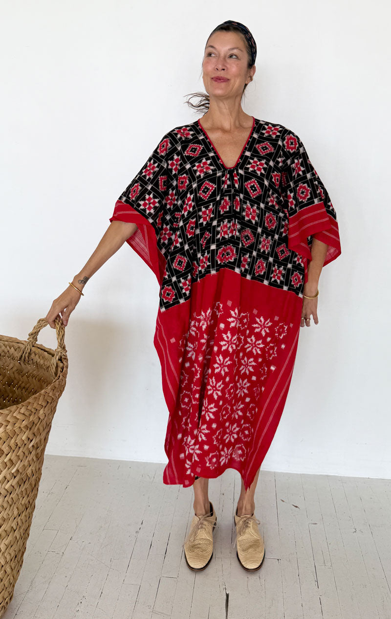 Double Ikat caftan