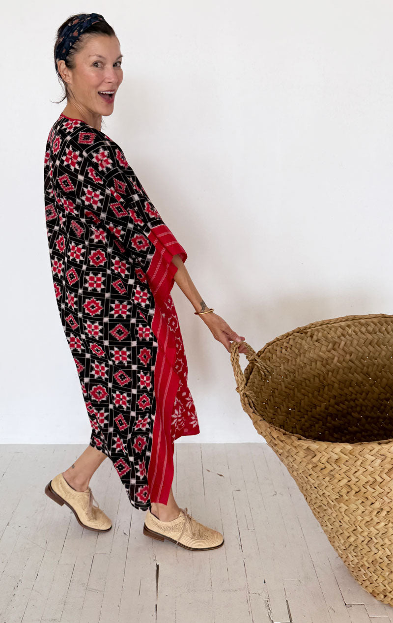 Double Ikat caftan