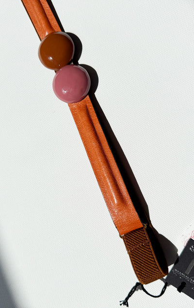 Pink tones- Elastic belt - modern shapes