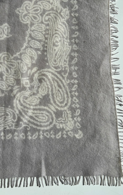 New! light grey bandana scarf