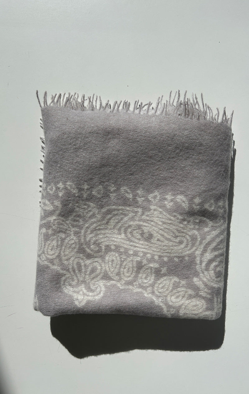 New! light grey bandana scarf