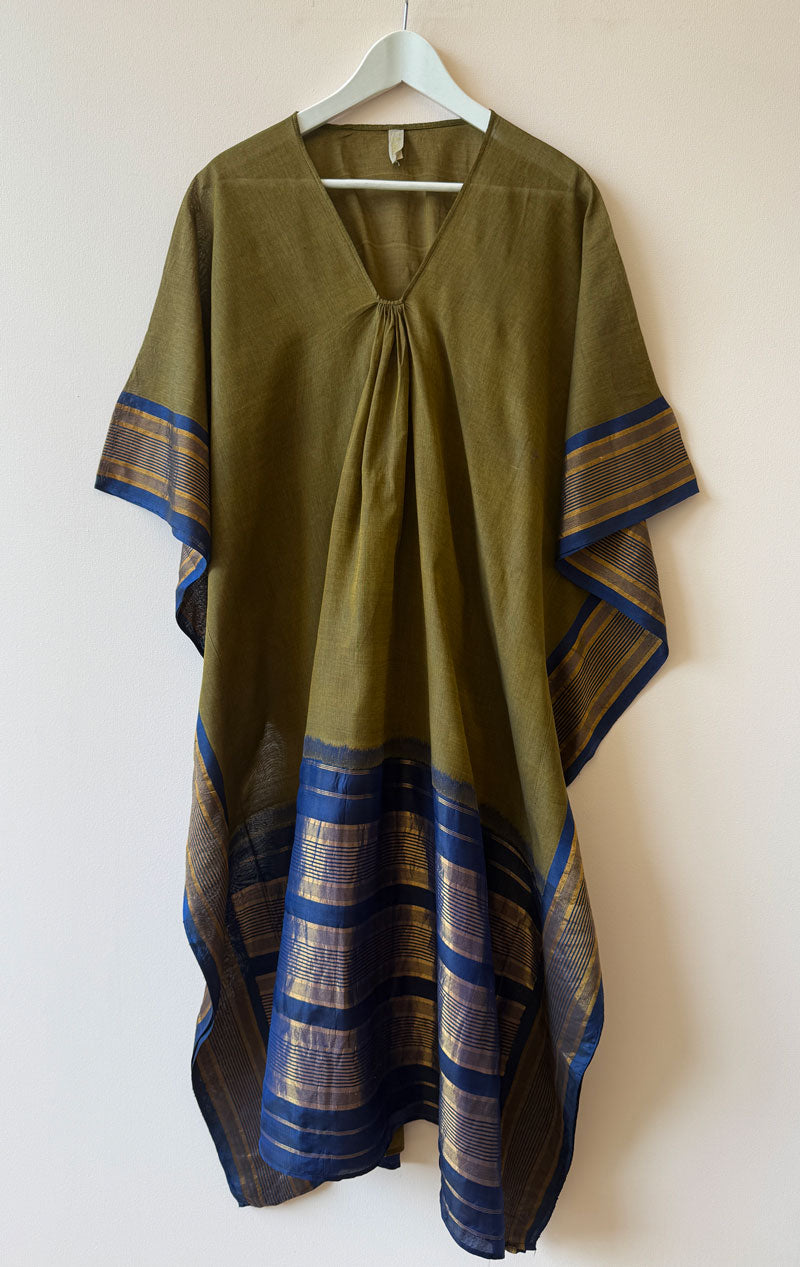 One of a kind green caftan