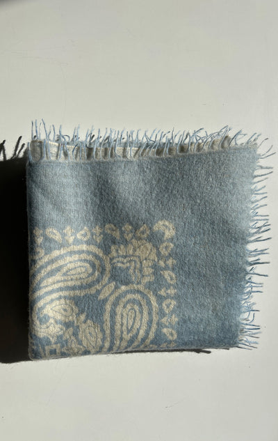 New! ice blue bandana scarf