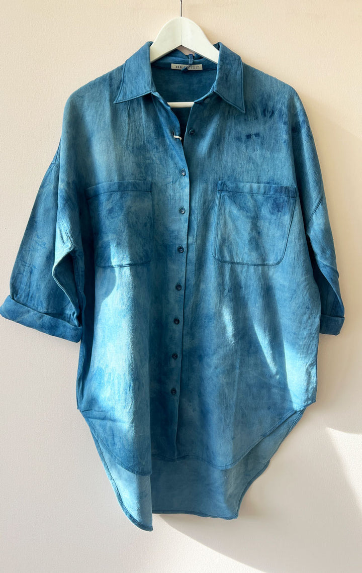 Indigo washed painters shirt – Two