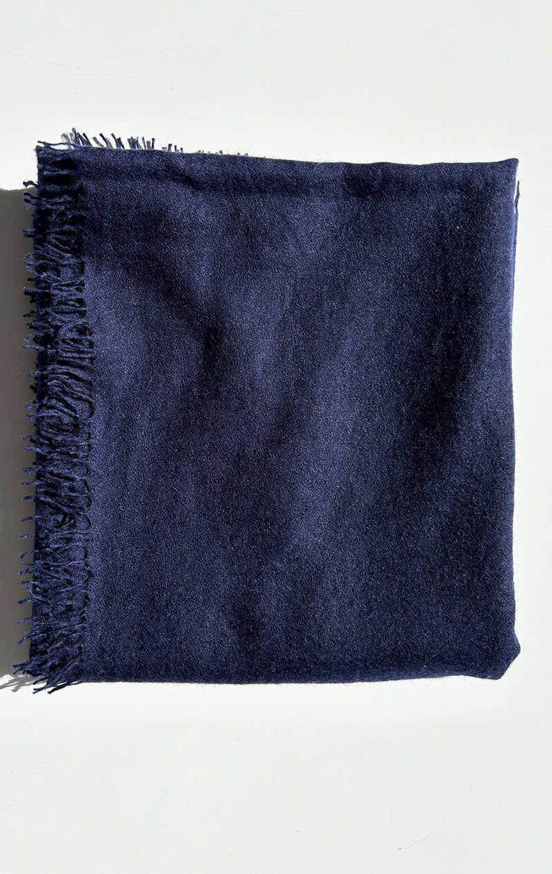 Indigo cashmere scarf-New