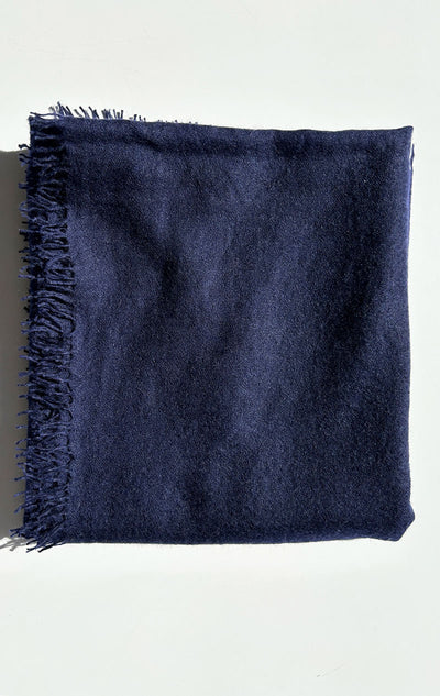 Indigo cashmere scarf-New