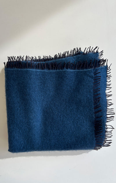 New! cobalt blue fringe scarf