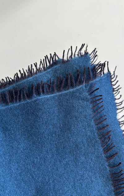 New! cobalt blue fringe scarf