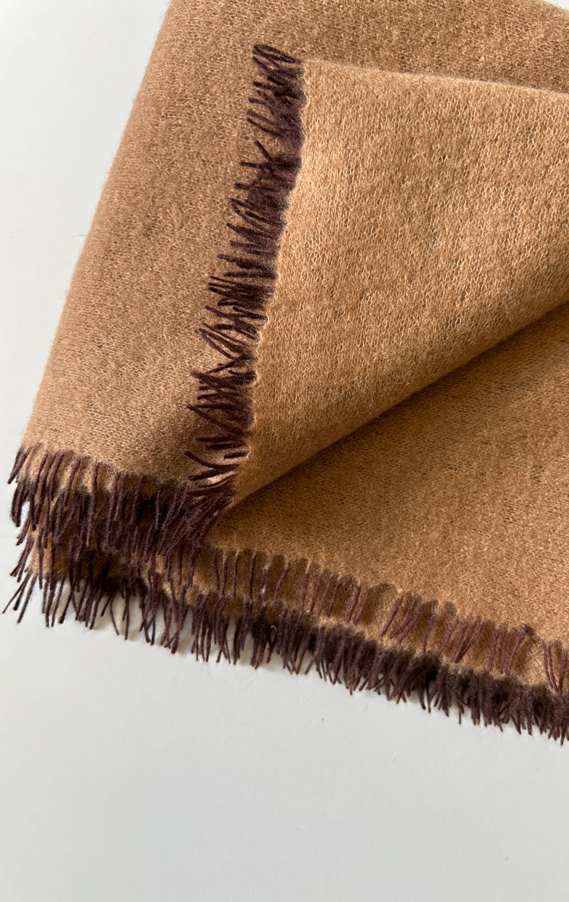 Taupe cashmere scarf