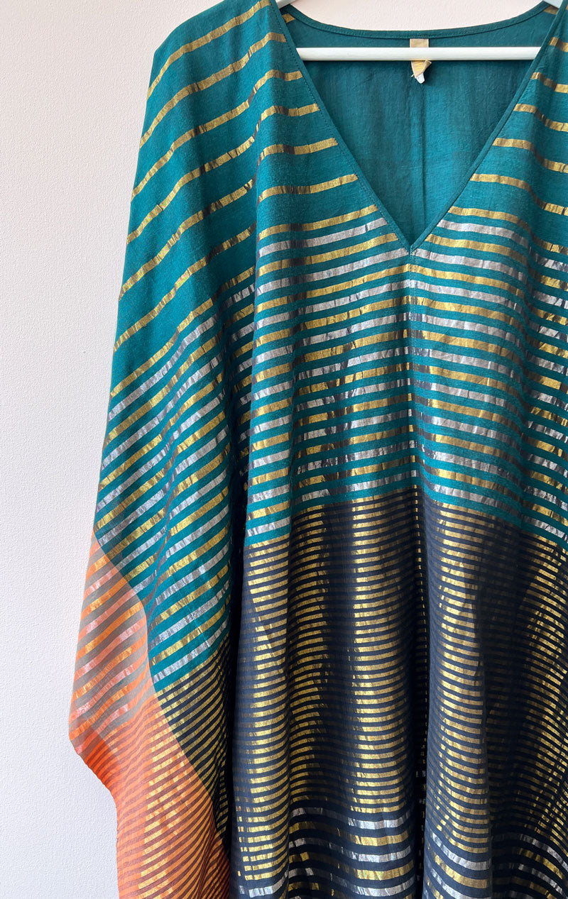Metallic Emerald caftan