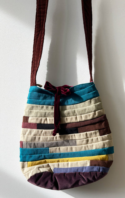 Velvet and cotton Mimmi Gini Bag