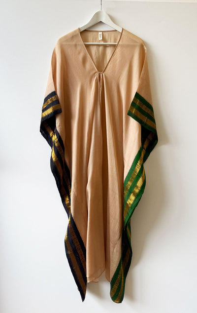 One of a kind two tone border caftan