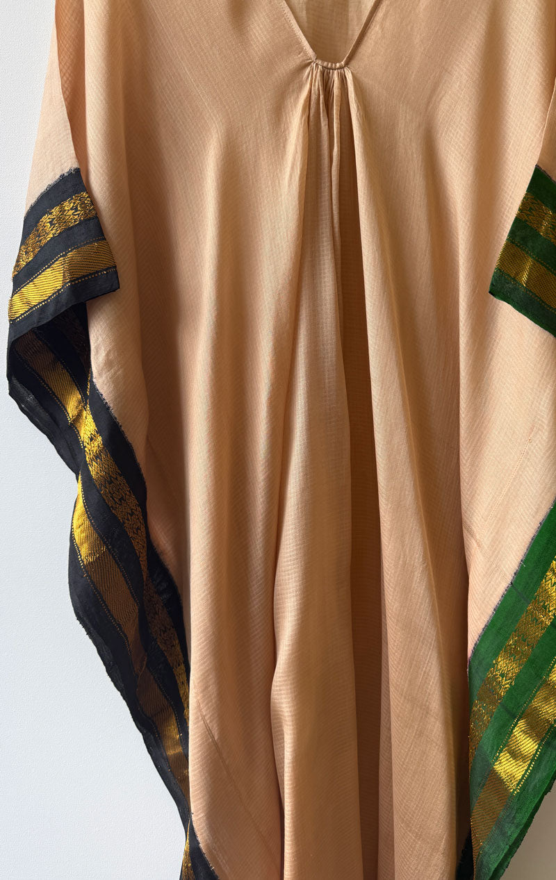 One of a kind two tone border caftan