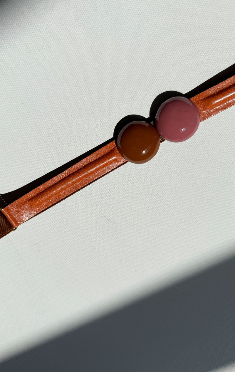 Pink tones- Elastic belt - modern shapes