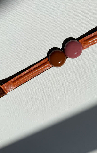 Pink tones- Elastic belt - modern shapes