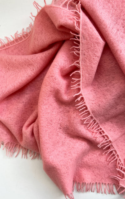 peony pink cashmere scarf