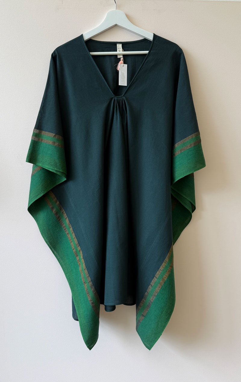 Bottle Green short caftan