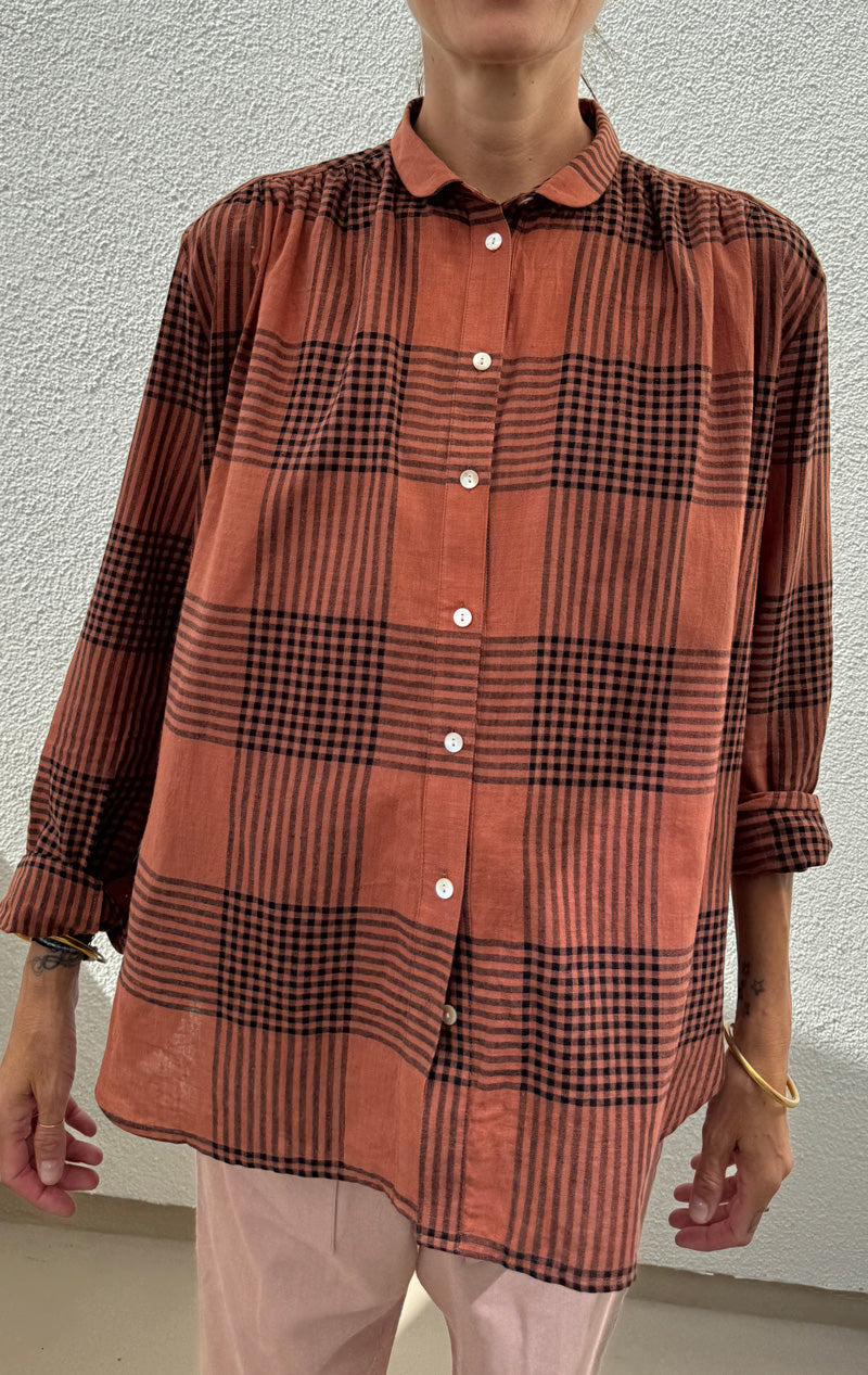 Plaid Sienna khadi blouse-last one!