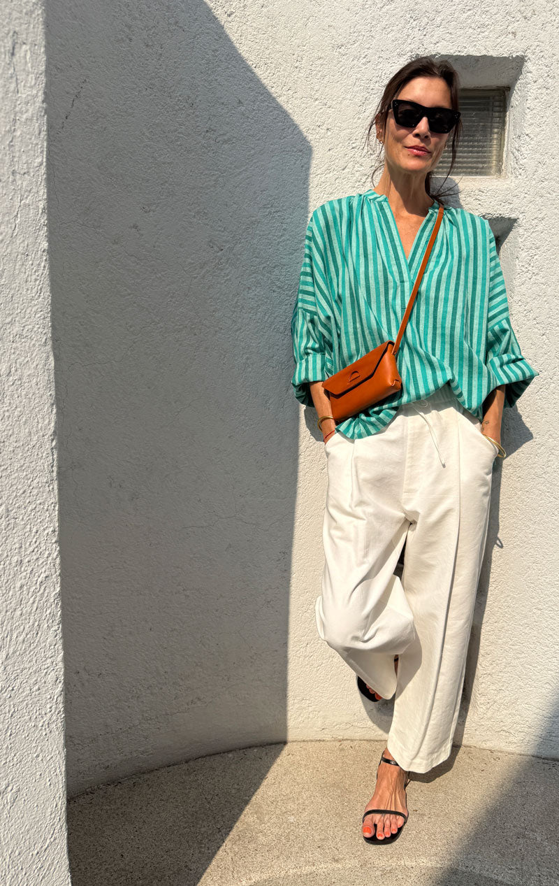 green striped dress shirt Buy JD Williams Green Bold Stripe Oversized Shirt from Next USA