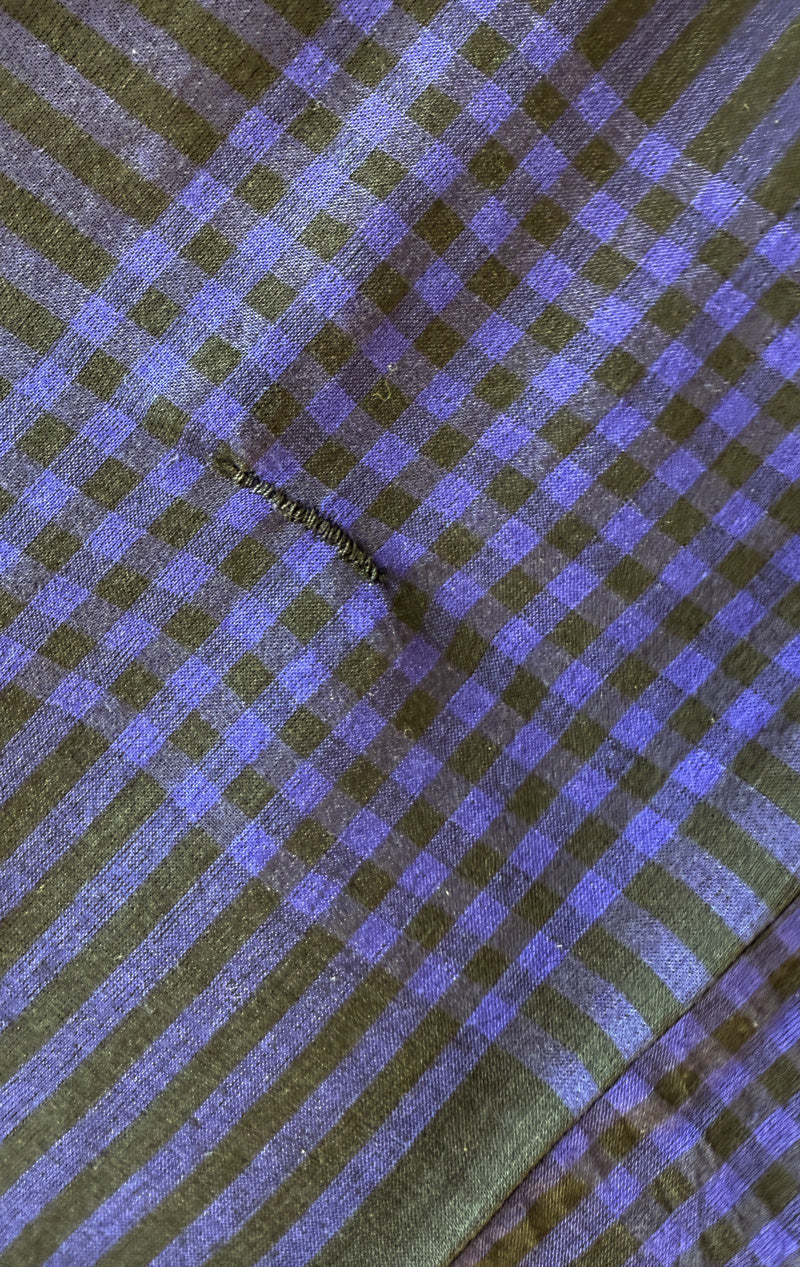 Sample sale Sheer Plaid Bohemian top